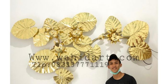 wall decore tembaga kuningan