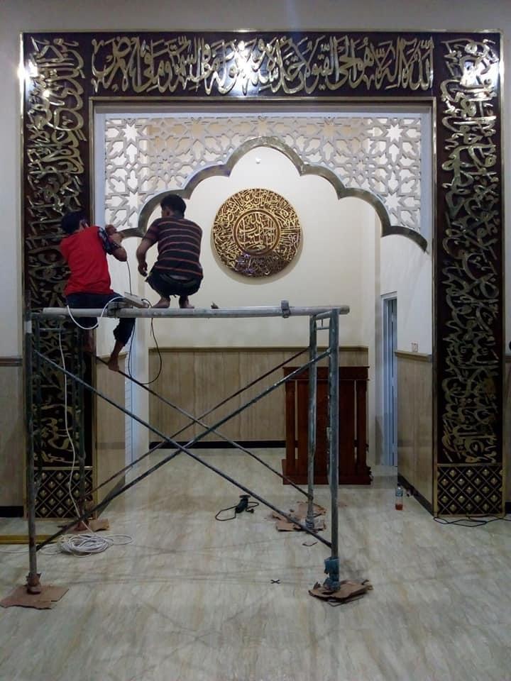 DESAIN ORNAMEN MASJID KUNINGAN TEMBAGA MEWAH