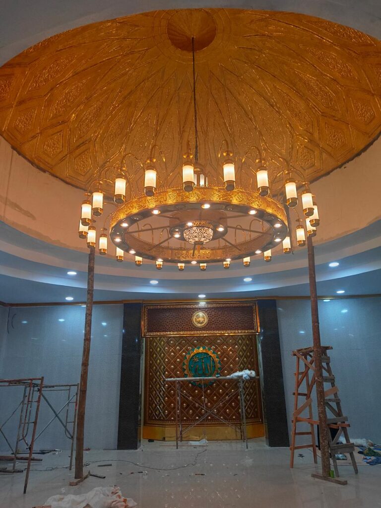 Lampu Masjid Hias Nabawi,Desain Tembaga dan Kuningan